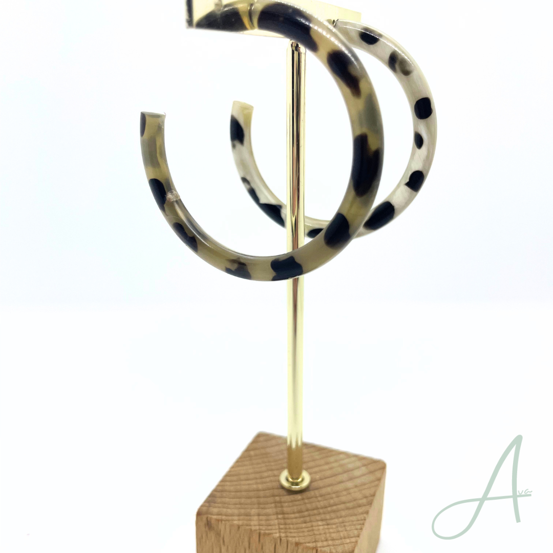 Créoles vietnamiennes en corne naturelle Collection Leo