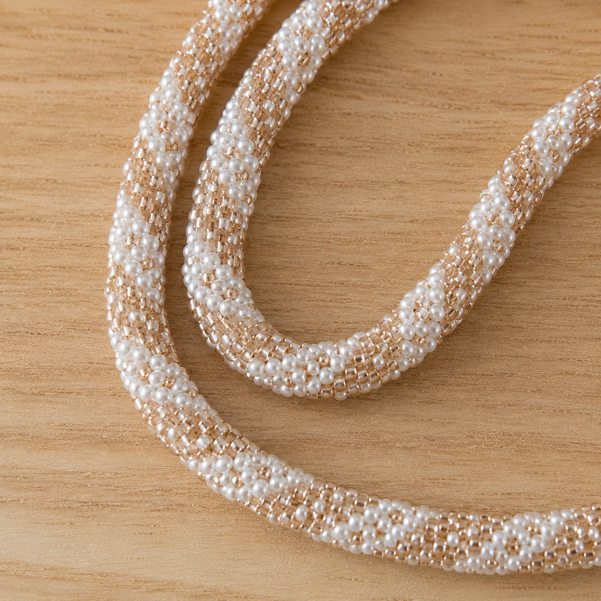 Cordon de téléphone blanc doré rosé C1 | Trésors d'Ava