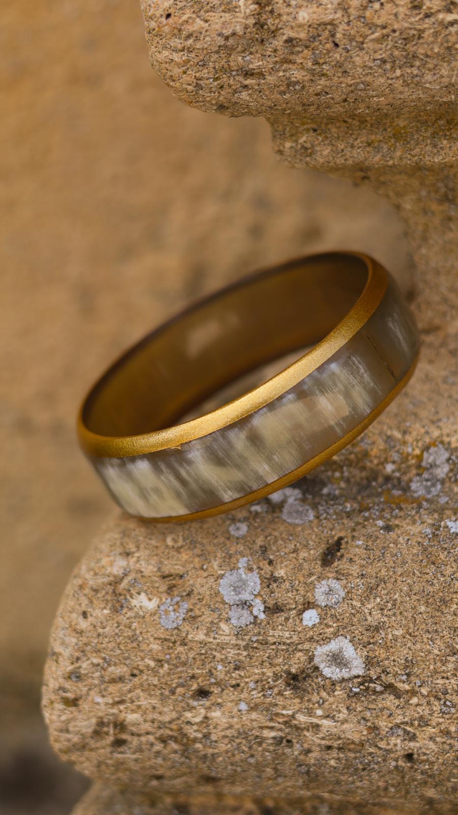 Bracelets Biarritz en corne naturelle Large