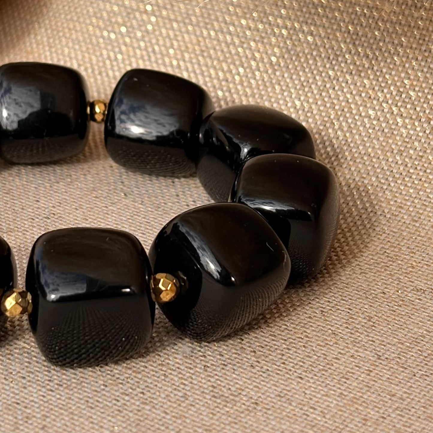 Bracelet élastique Ice Noir