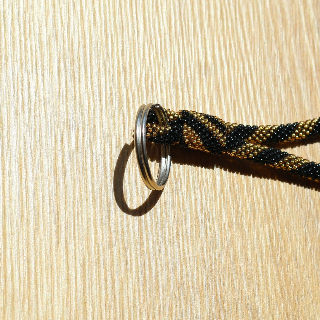 Porte-Clés Népalais Noir et doré