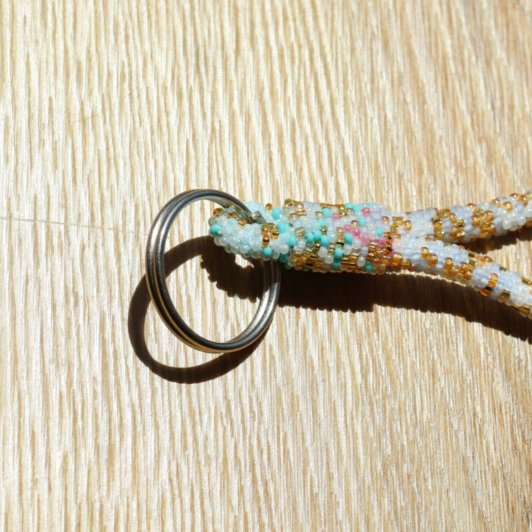 Porte-Clés Népalais Moucheté pastel