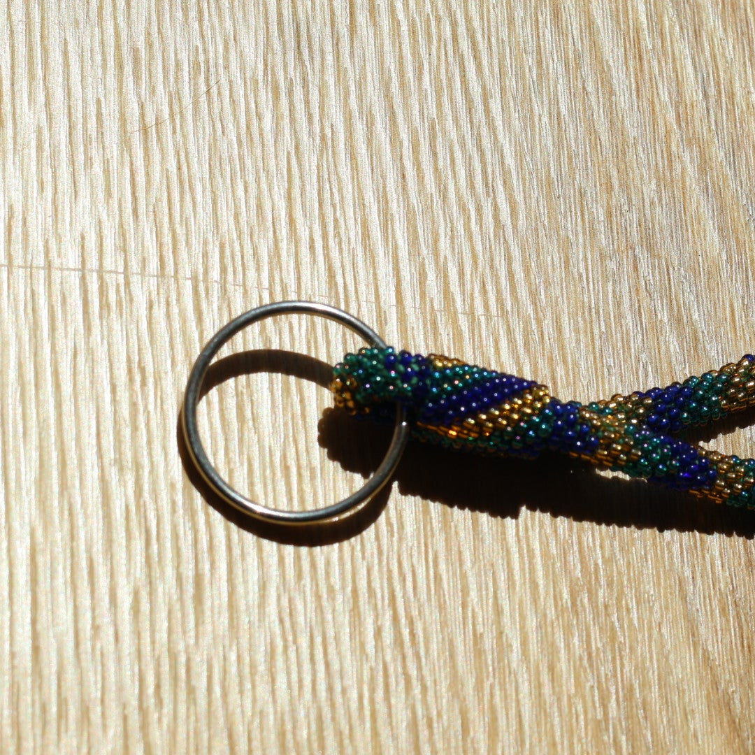 Porte-Clés Népalais Vert et bleu