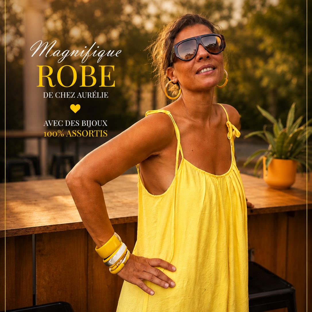 Créoles Cléo – Corne naturelle – 6 cm-Summer - Trésors de Ava
