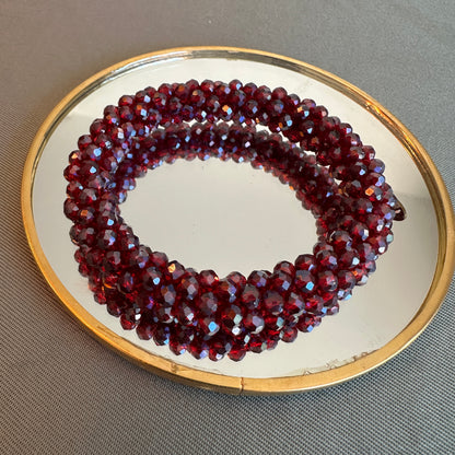 Bracelet Bands rouge bordeaux