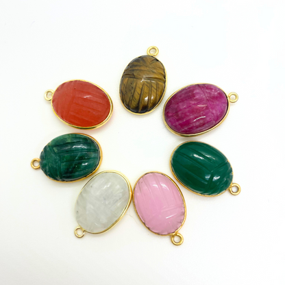 Collier Scarabée en acier inoxydable