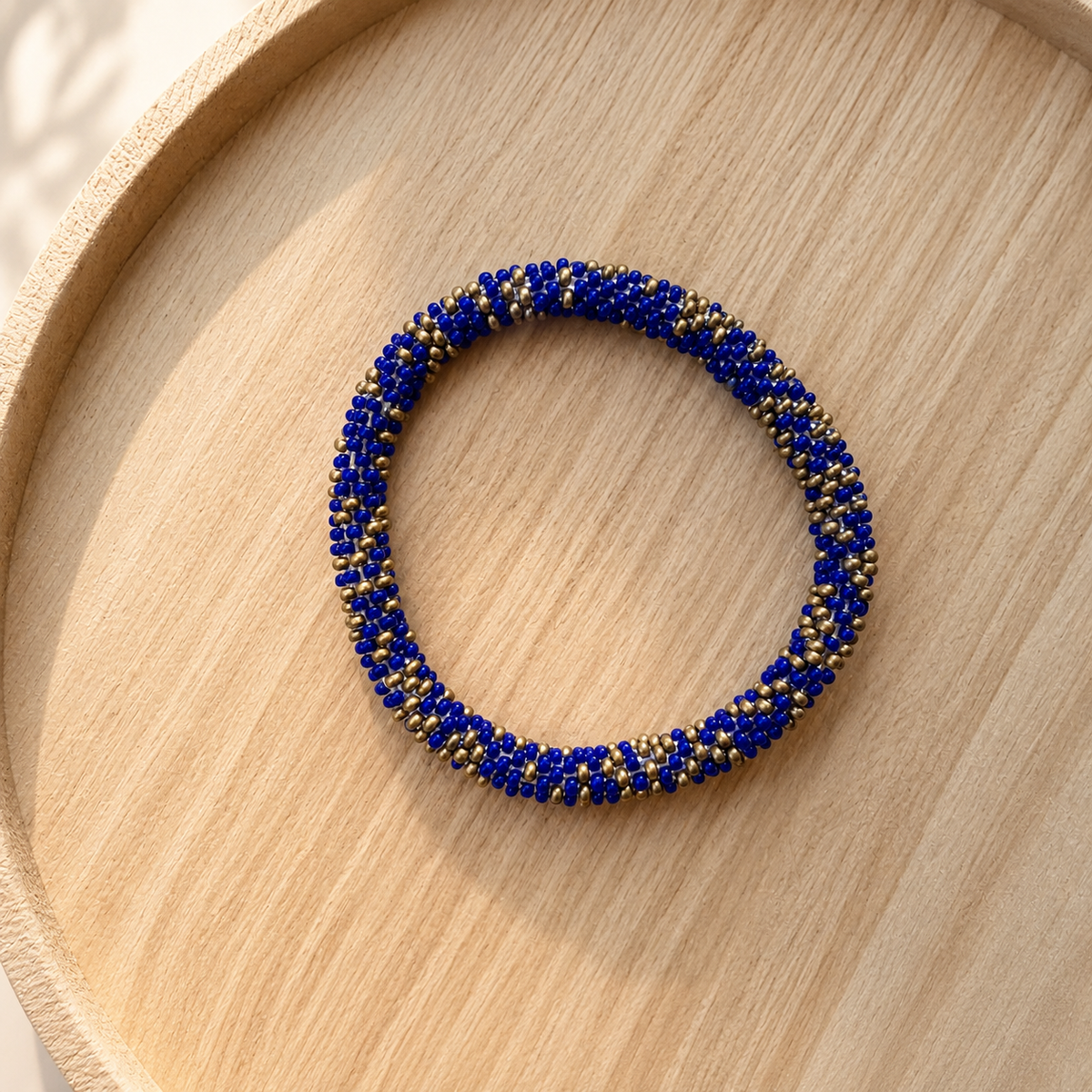 Bracelet népalais  – Trésors de Ava bleu