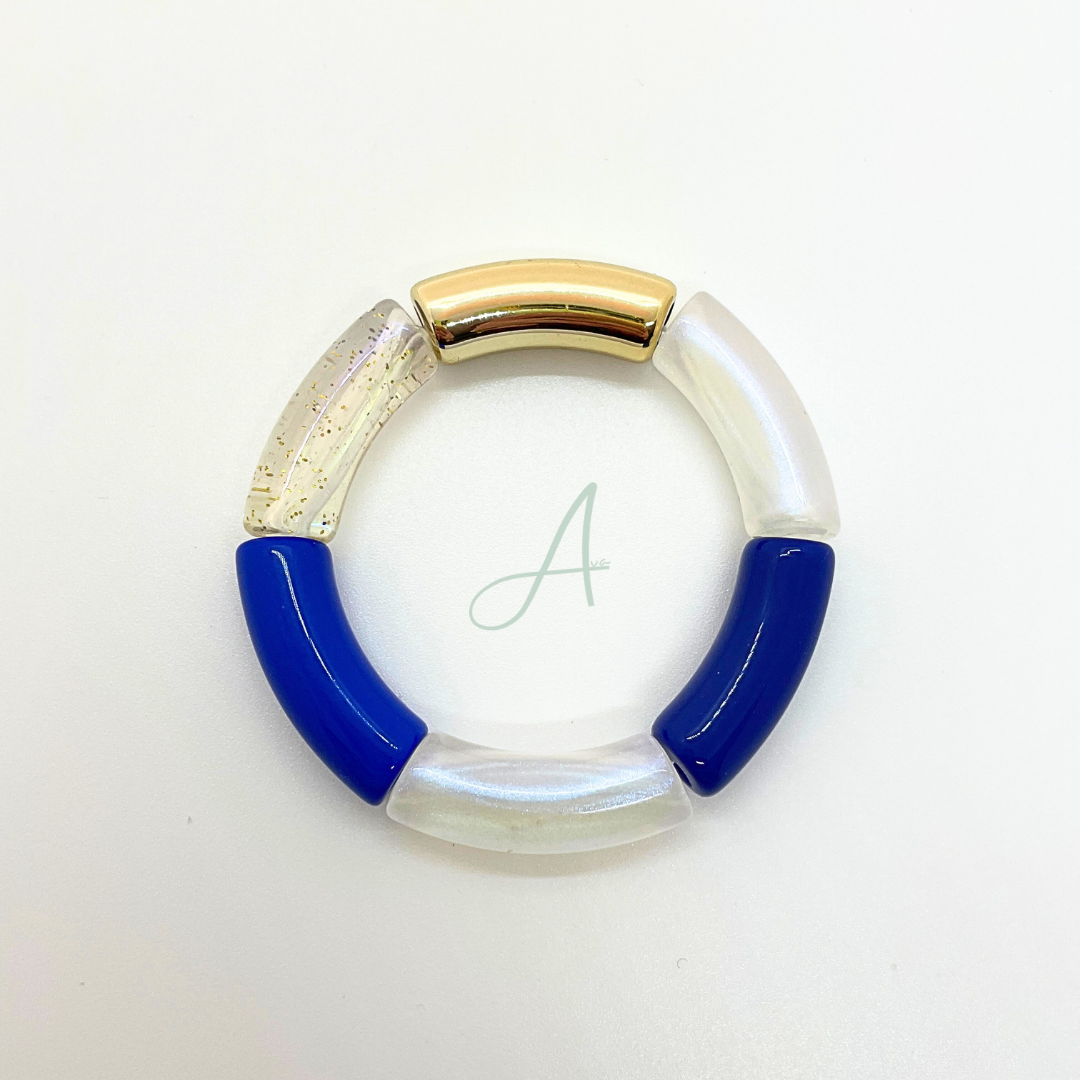 Bracelets Shana bleu dure