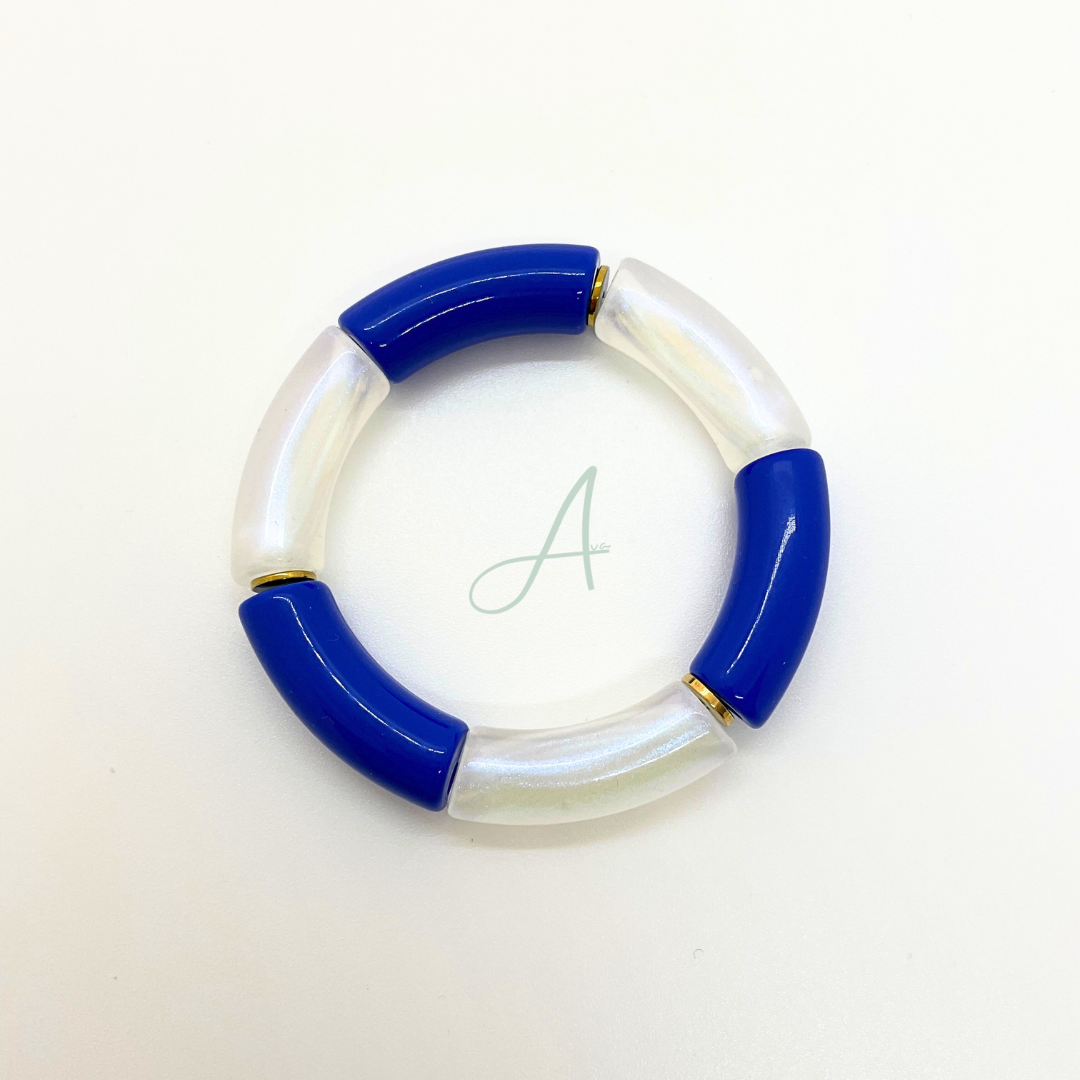 Bracelets Shana bleu dure