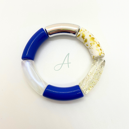 Bracelets Shana bleu dure