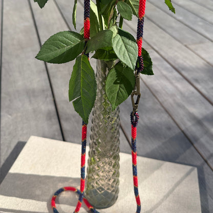 Cordon de Téléphone en Perles de verre – unique, tendance et  responsable  #A42 bleu rouge et doré