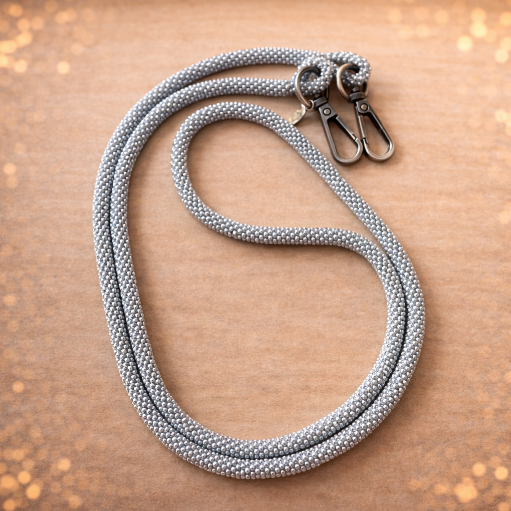 Cordon de Téléphone en Perles de verre – unique, tendance et  responsable  #A23 gris argenté Soldout
