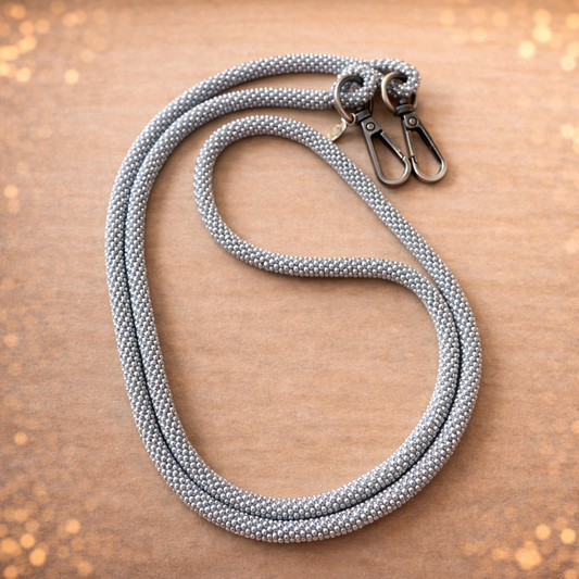 Cordon de Téléphone en Perles de verre – unique, tendance et  responsable  #A23 gris argenté Soldout