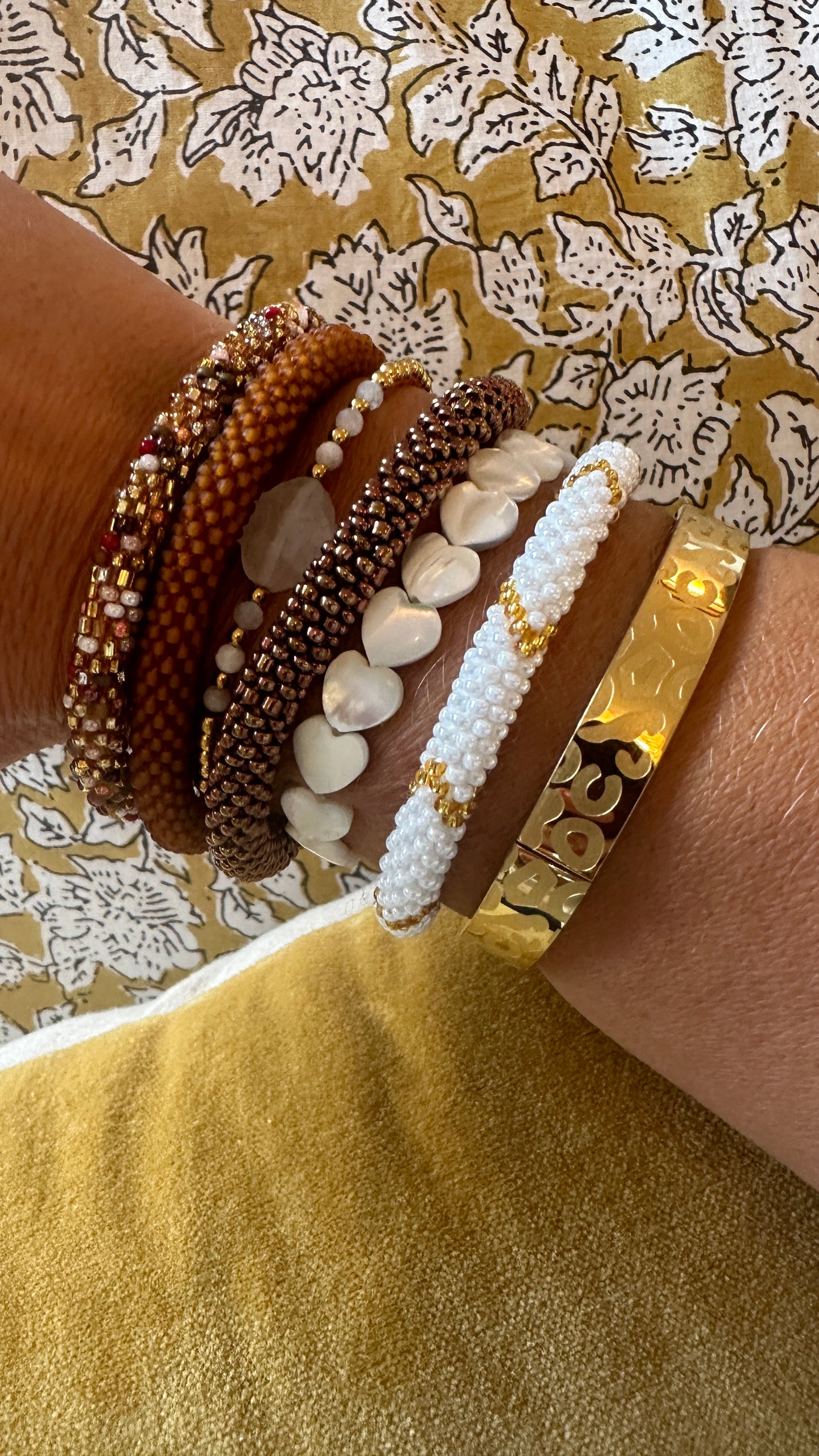 Bracelet Coeur en Nacre