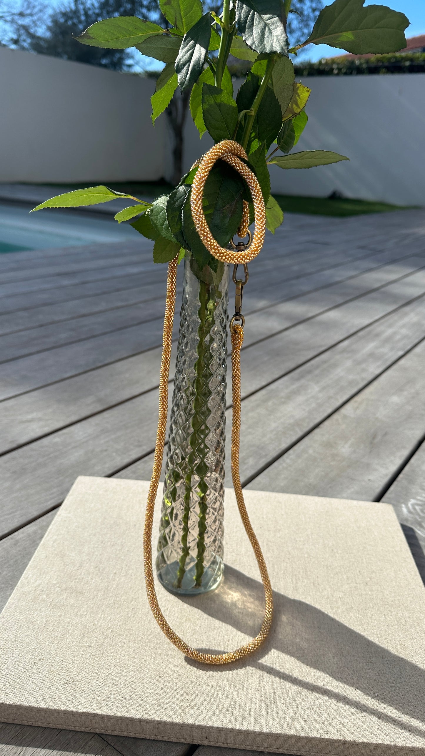 Cordon de Téléphone en Perles de verre – unique, tendance et  responsable  #A20 gold Lightning