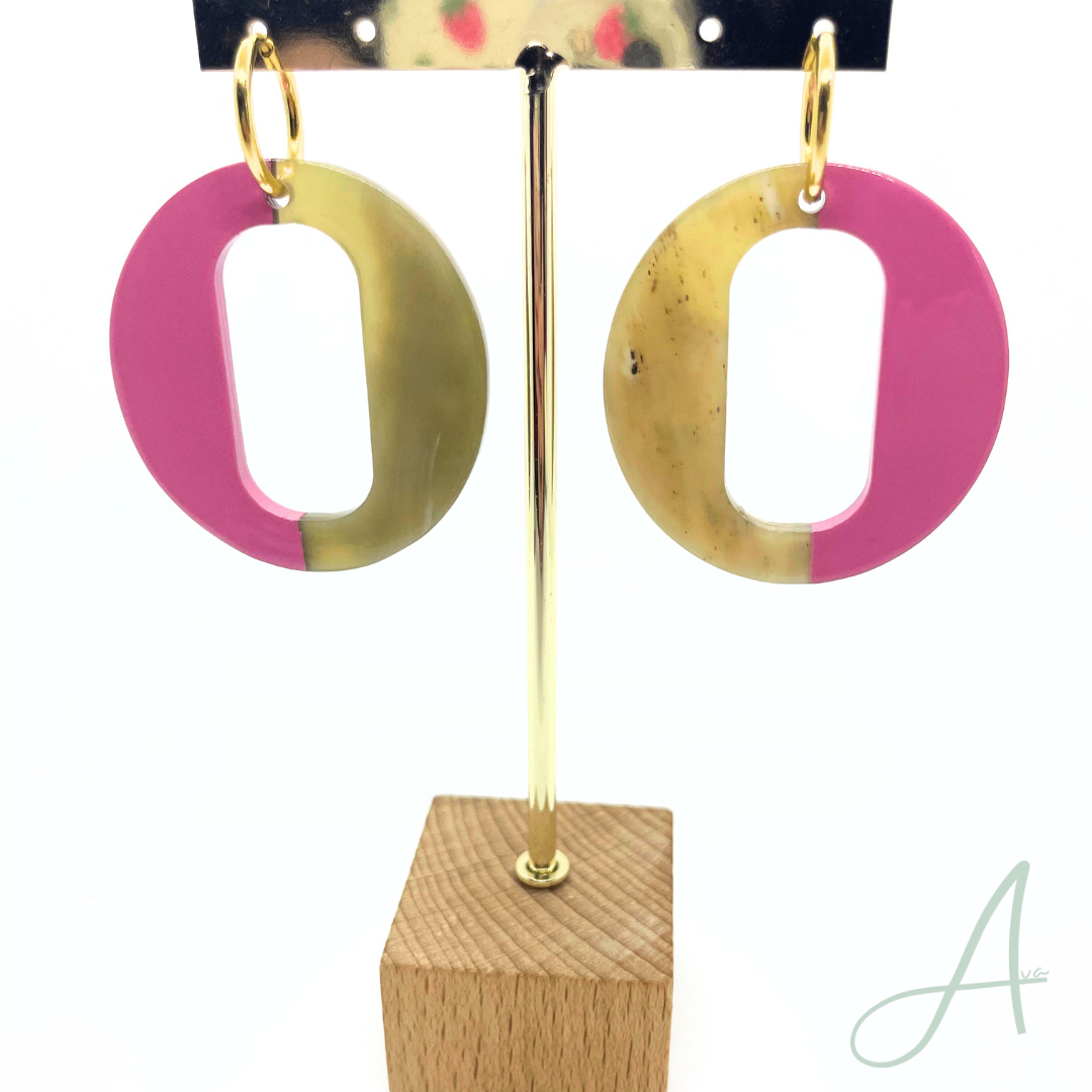 Boucles d'oreilles vietnamienne Signature Rose