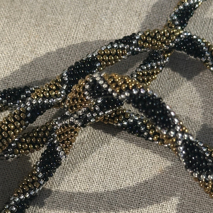 Cordon de Téléphone en Perles de verre – unique, tendance et  responsable  #A38 bronze, transparent et noir