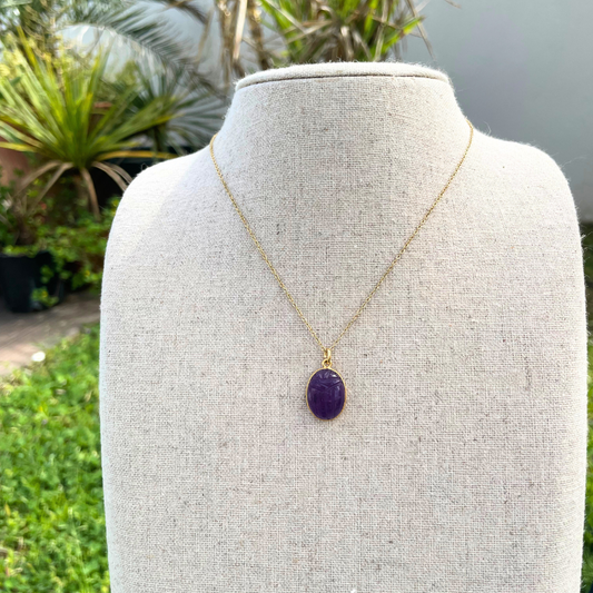 Collier Scarabée en acier inoxydable