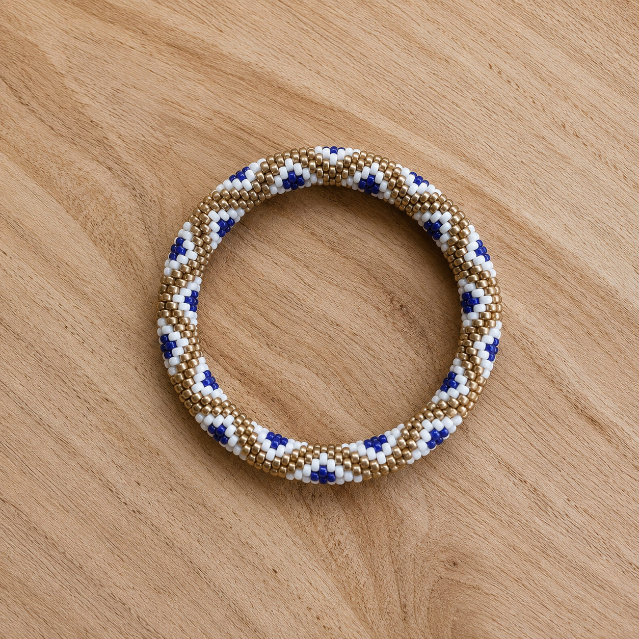 Bracelet népalais  – Trésors de Ava bleu dur