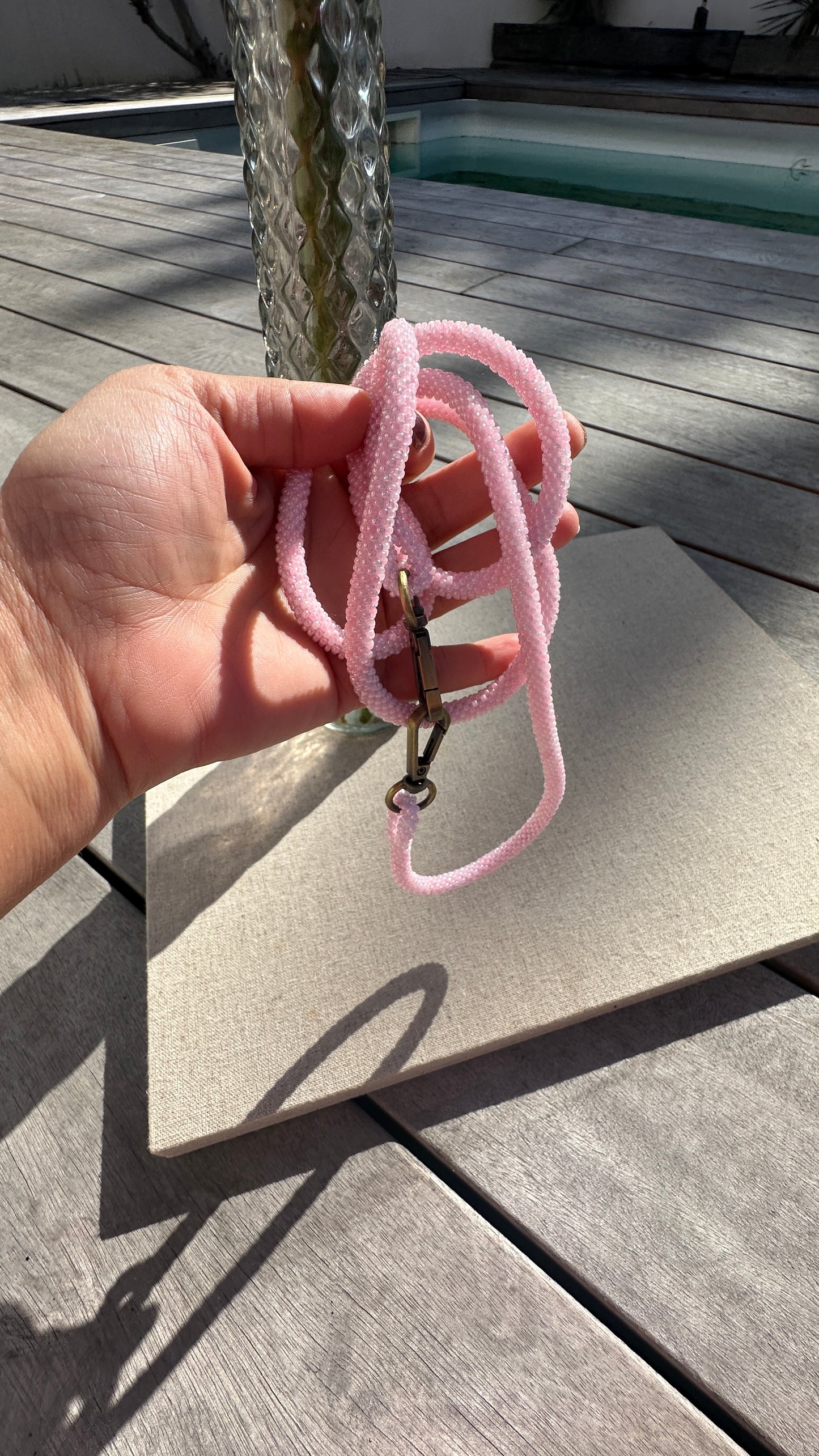 Cordon de Téléphone en Perles de verre – unique, tendance et  responsable  #A24 rose baby girl