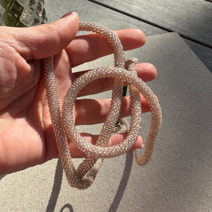 Cordon de Téléphone en Perles de verre – unique, tendance et  responsable  #A43 champagne rosé