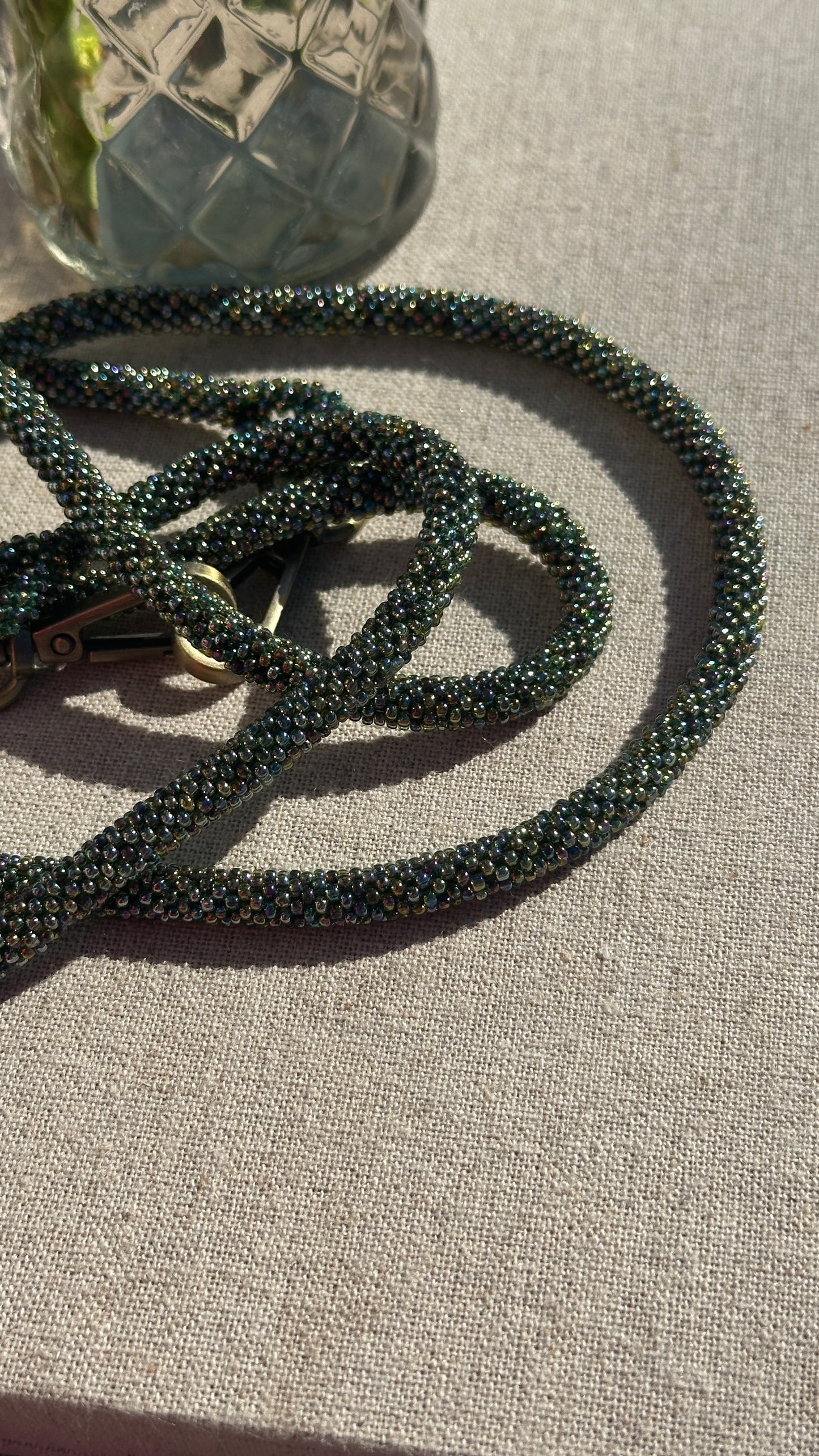 Cordon de Téléphone en Perles de verre – unique, tendance et  responsable  #A25 vert multicolores