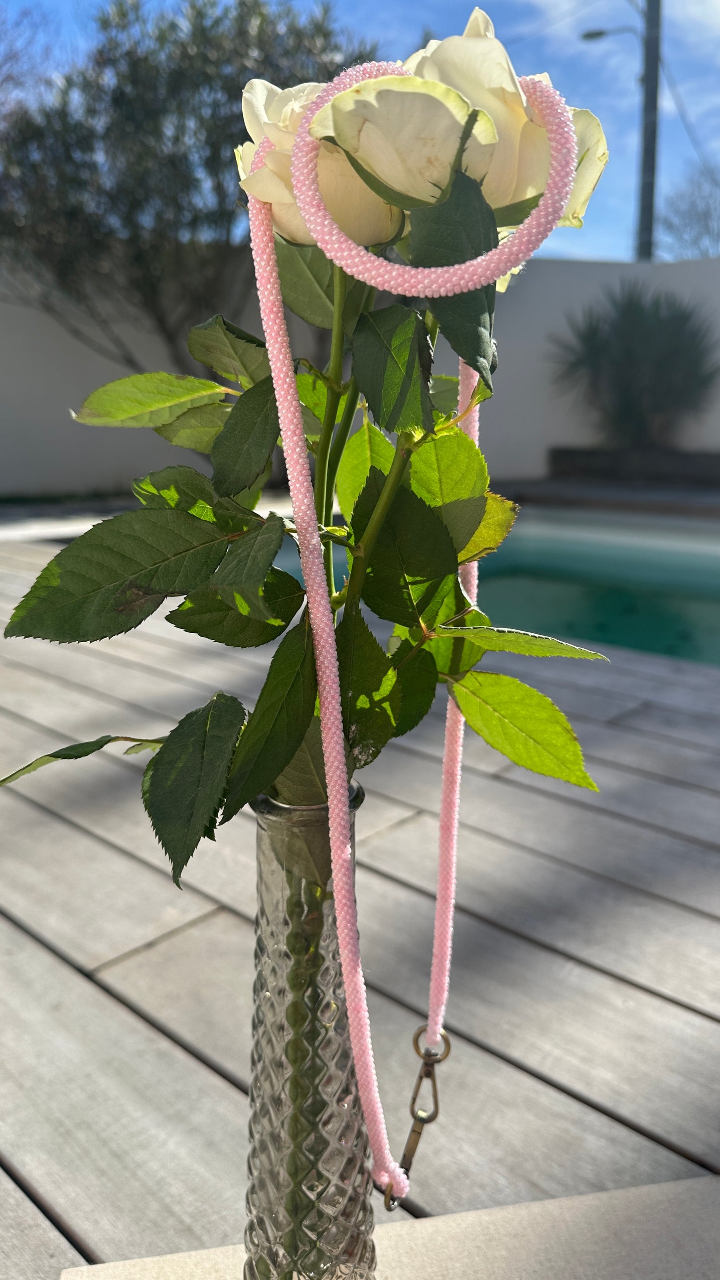 Cordon de Téléphone en Perles de verre – unique, tendance et  responsable  #A24 rose baby girl