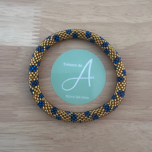 Bracelet népalais BL25 fleurie