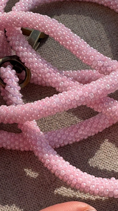 Cordon de Téléphone en Perles de verre – unique, tendance et  responsable  #A24 rose baby girl