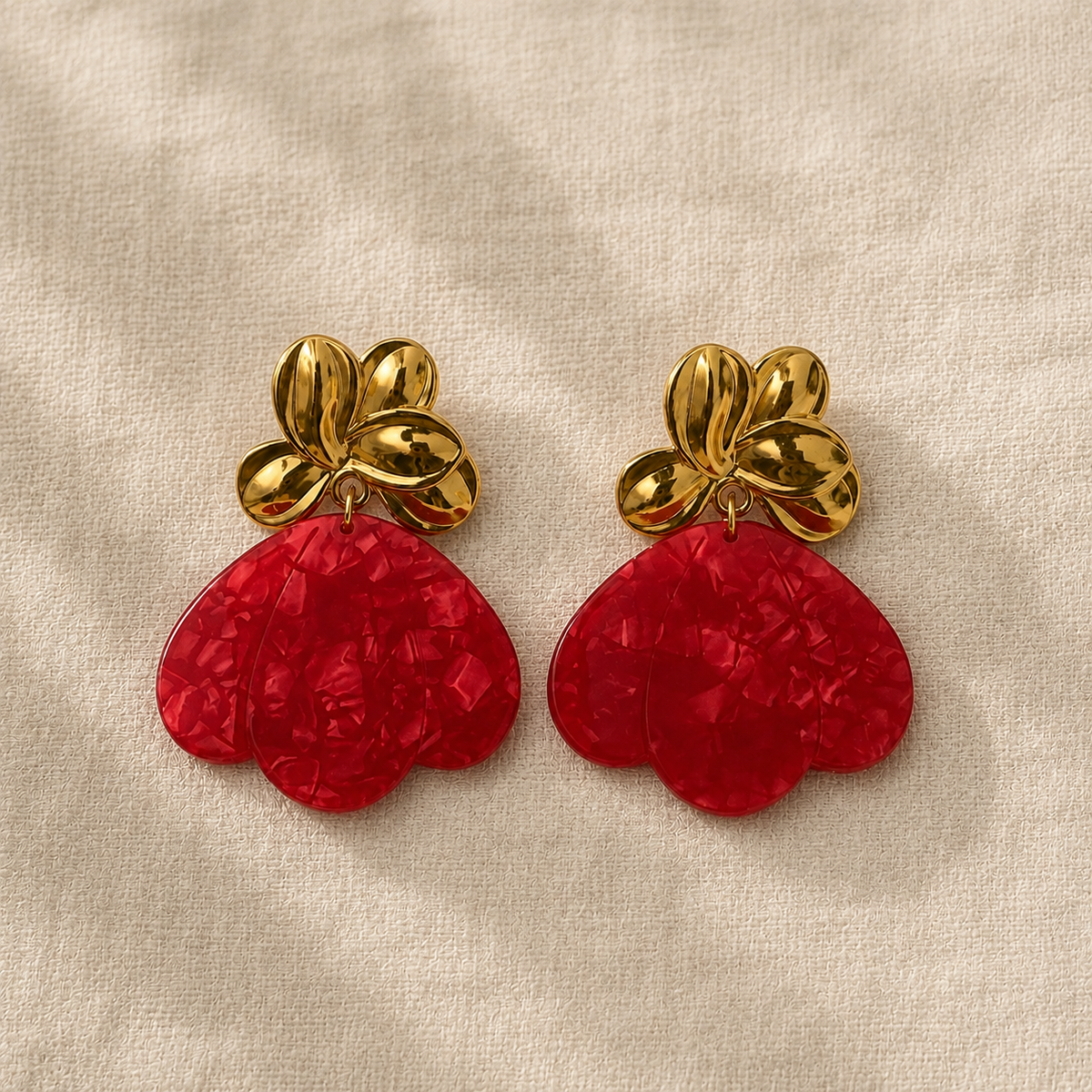 Antoinette – Boucles d’oreilles fleurs en acétate - 5 coloris