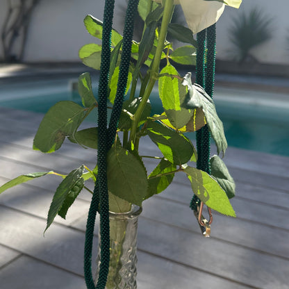 Cordon de Téléphone en Perles de verre – unique, tendance et  responsable  #A33 Vert mate givré