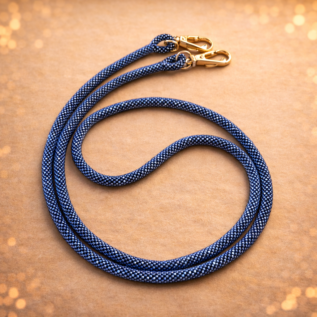 Cordon de Téléphone en Perles de verre – unique, tendance et  responsable bleu BL02