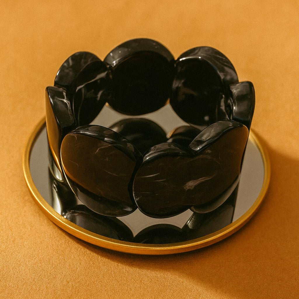 Bracelet élastique Moon Noir