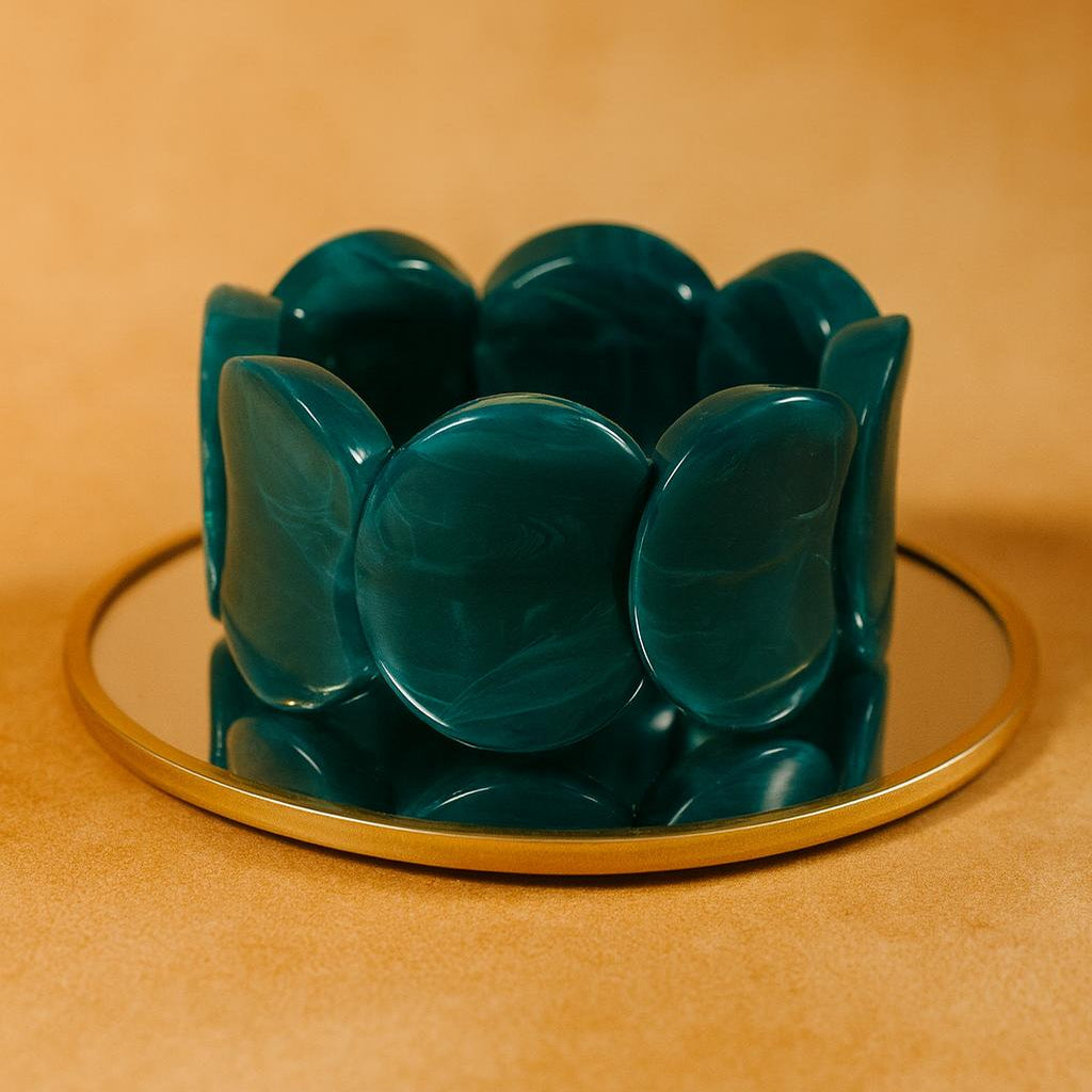 Bracelet élastique Moon vert