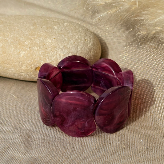 Bracelet élastique Moon Violet