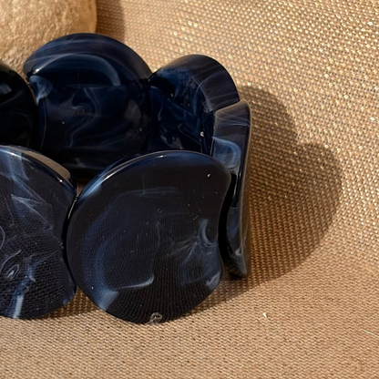 Bracelet élastique Moon Bleu marine