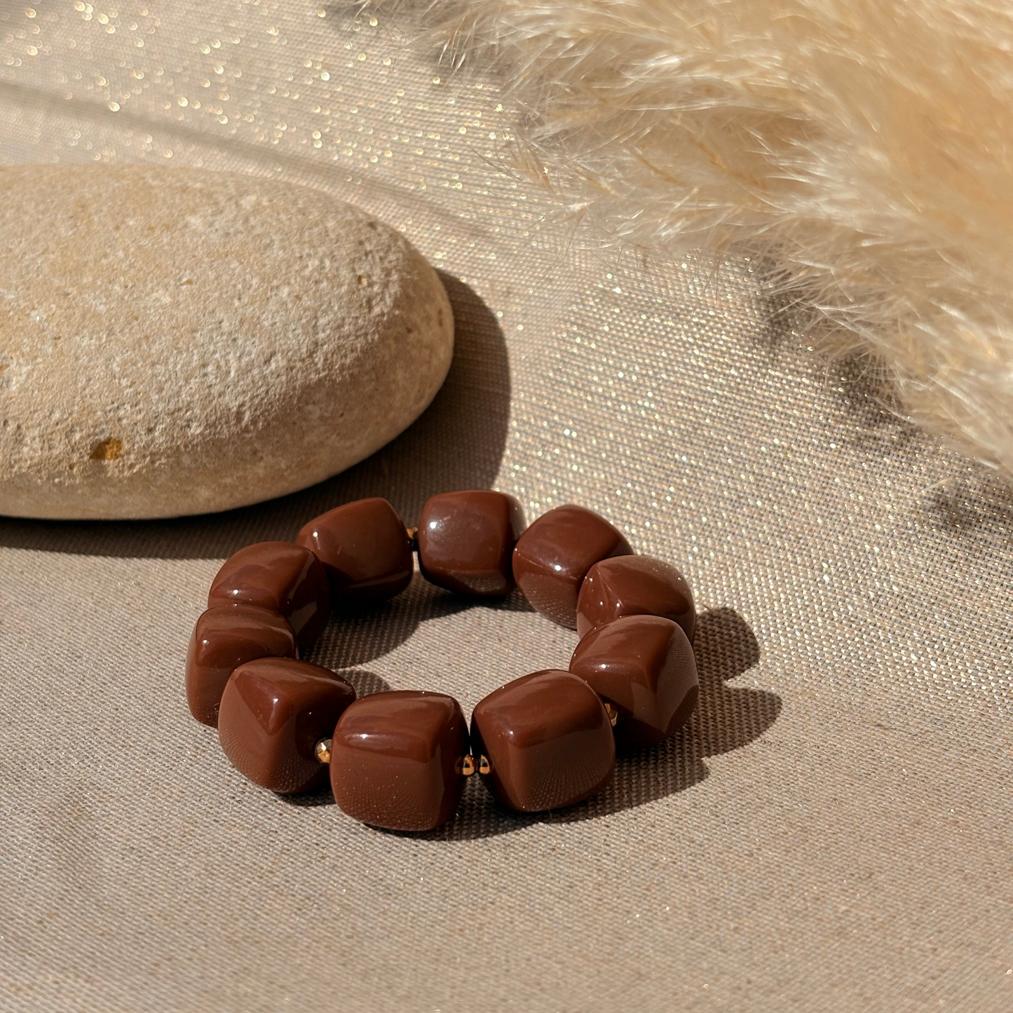 Bracelet élastique Ice chocolat
