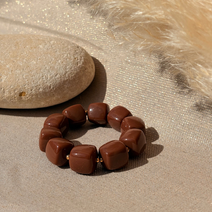 Bracelet élastique Ice chocolat