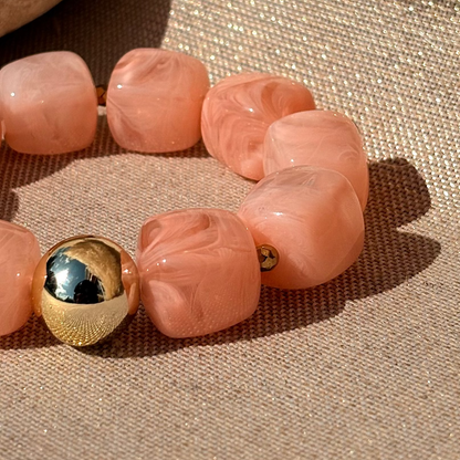 Bracelet élastique Ice gold Rose