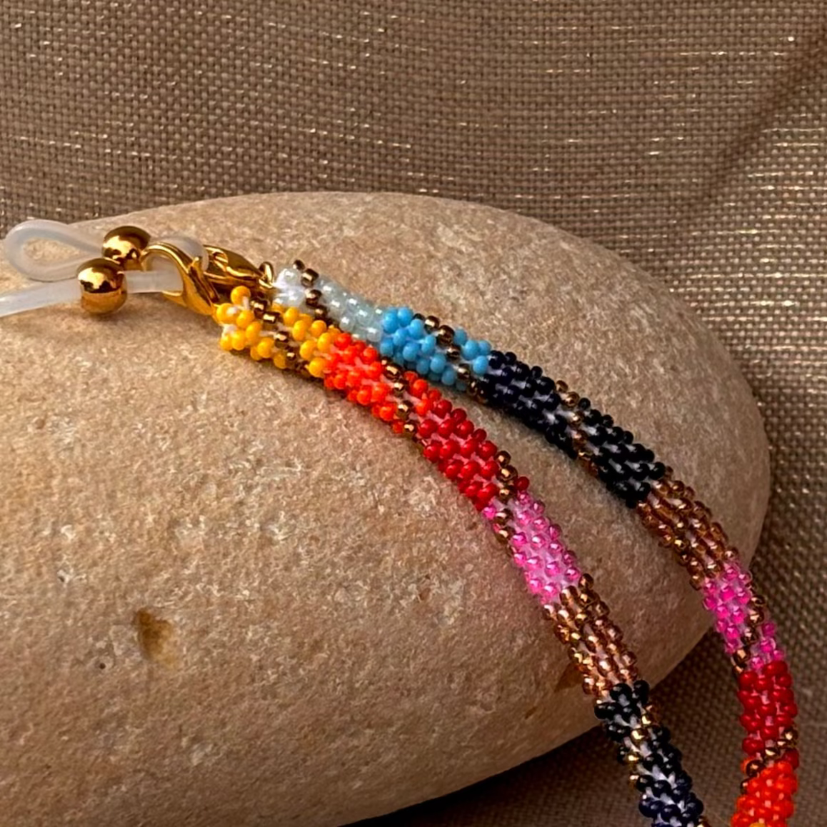 Cordon à lunettes – tissage artisanal du Népal Osé