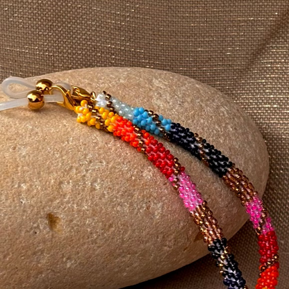 Cordon à lunettes – tissage artisanal du Népal Osé