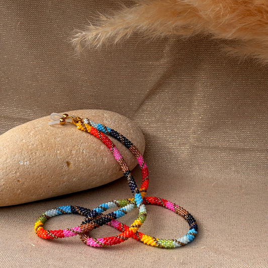 Cordon à lunettes – tissage artisanal du Népal Osé