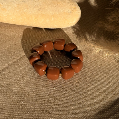 Bracelet élastique Ice chocolat