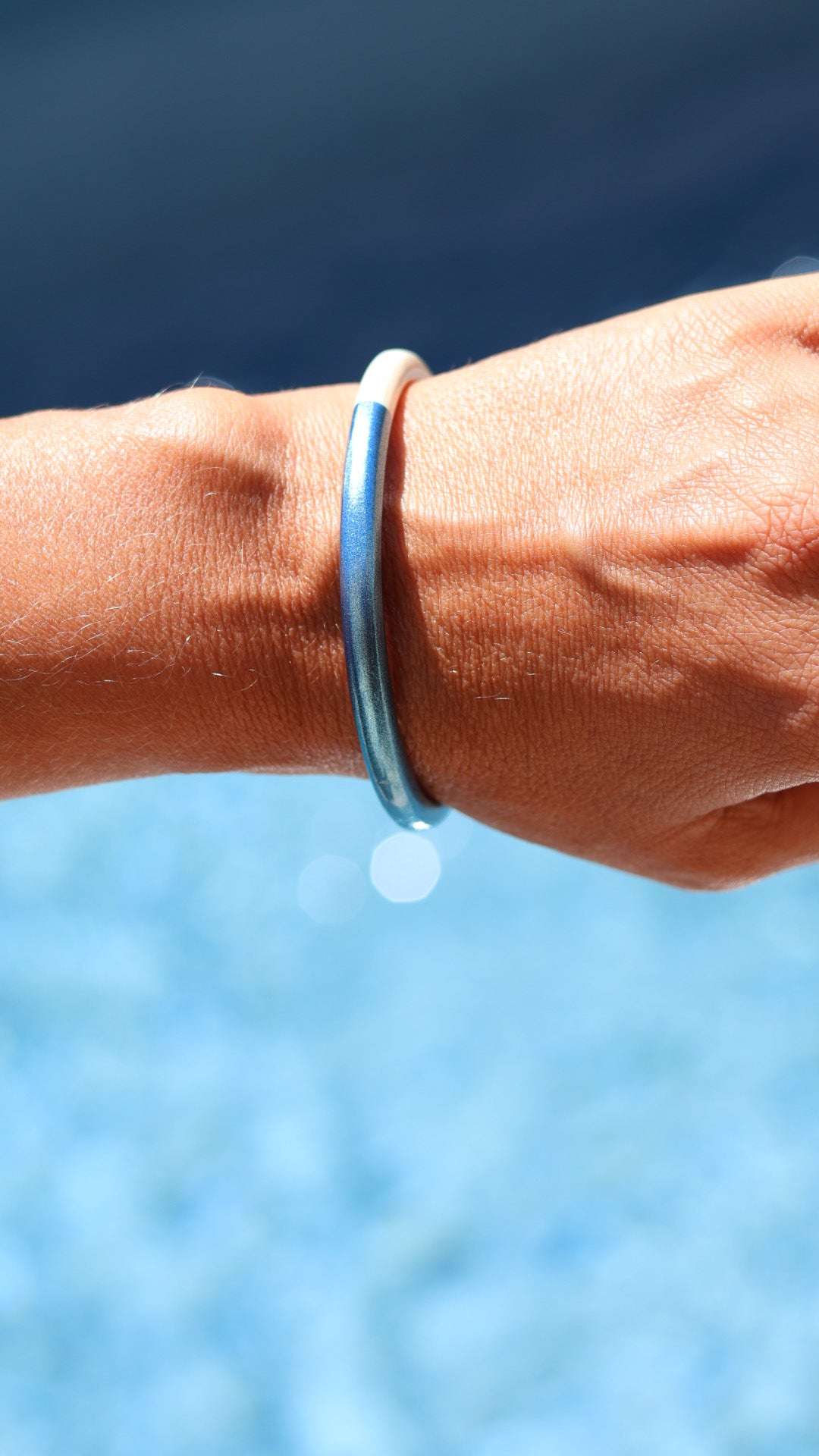 Bracelet Bleu métalisé