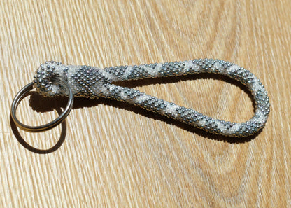 Porte-Clés Népalais Argenté blanc