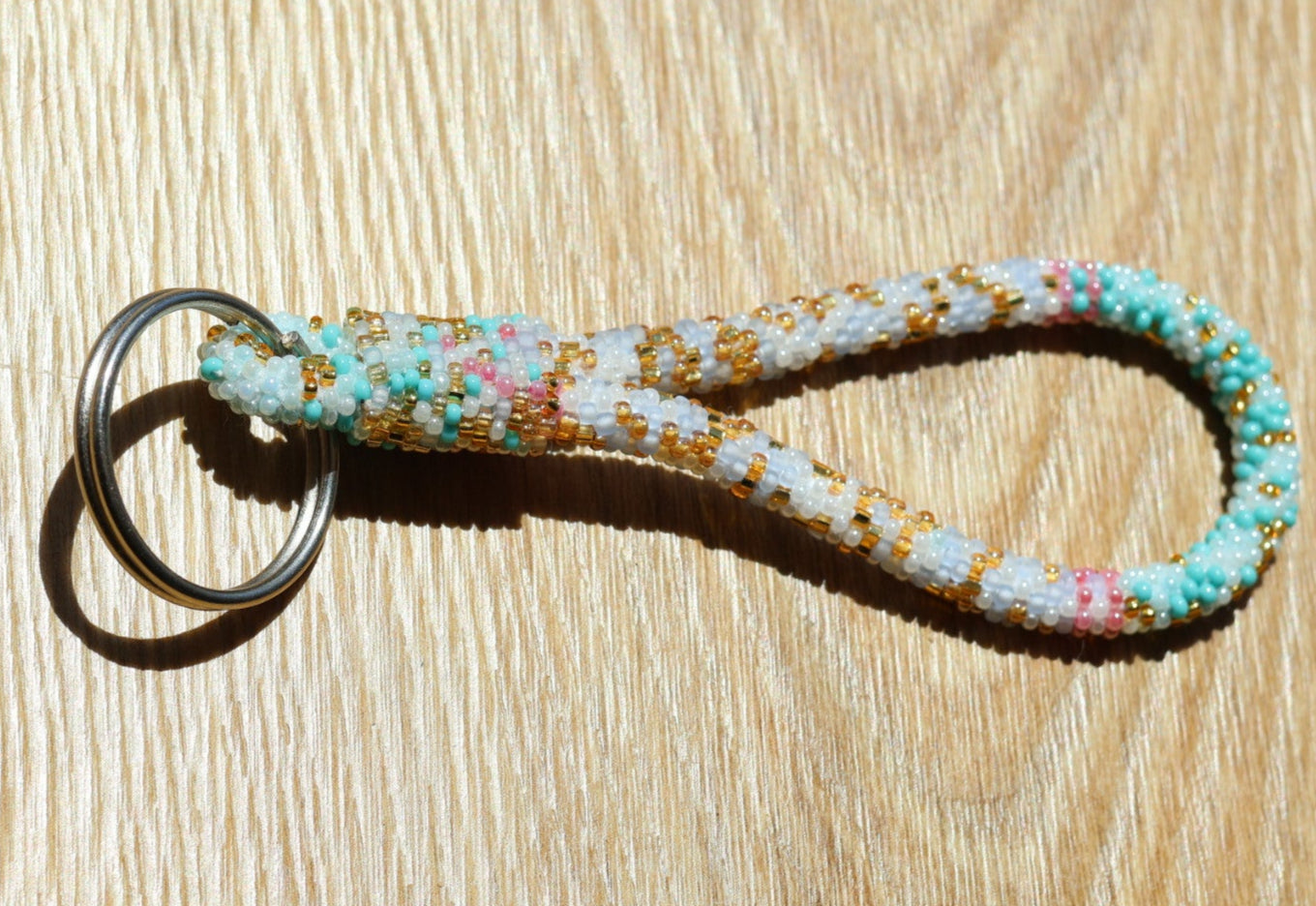 Porte-Clés Népalais  Moucheté pastel