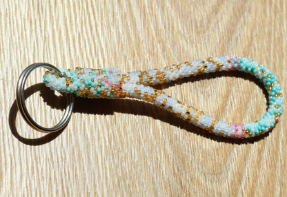 Porte-Clés Népalais  Moucheté pastel