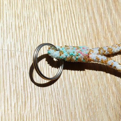 Porte-Clés Népalais  Moucheté pastel