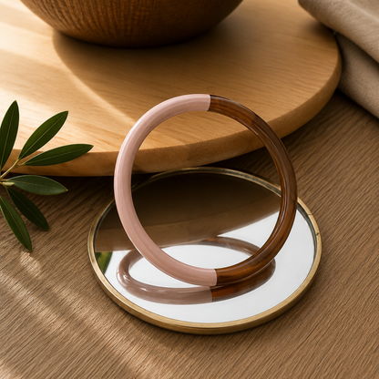 Bracelet Duo rose pale - Trésors de Ava