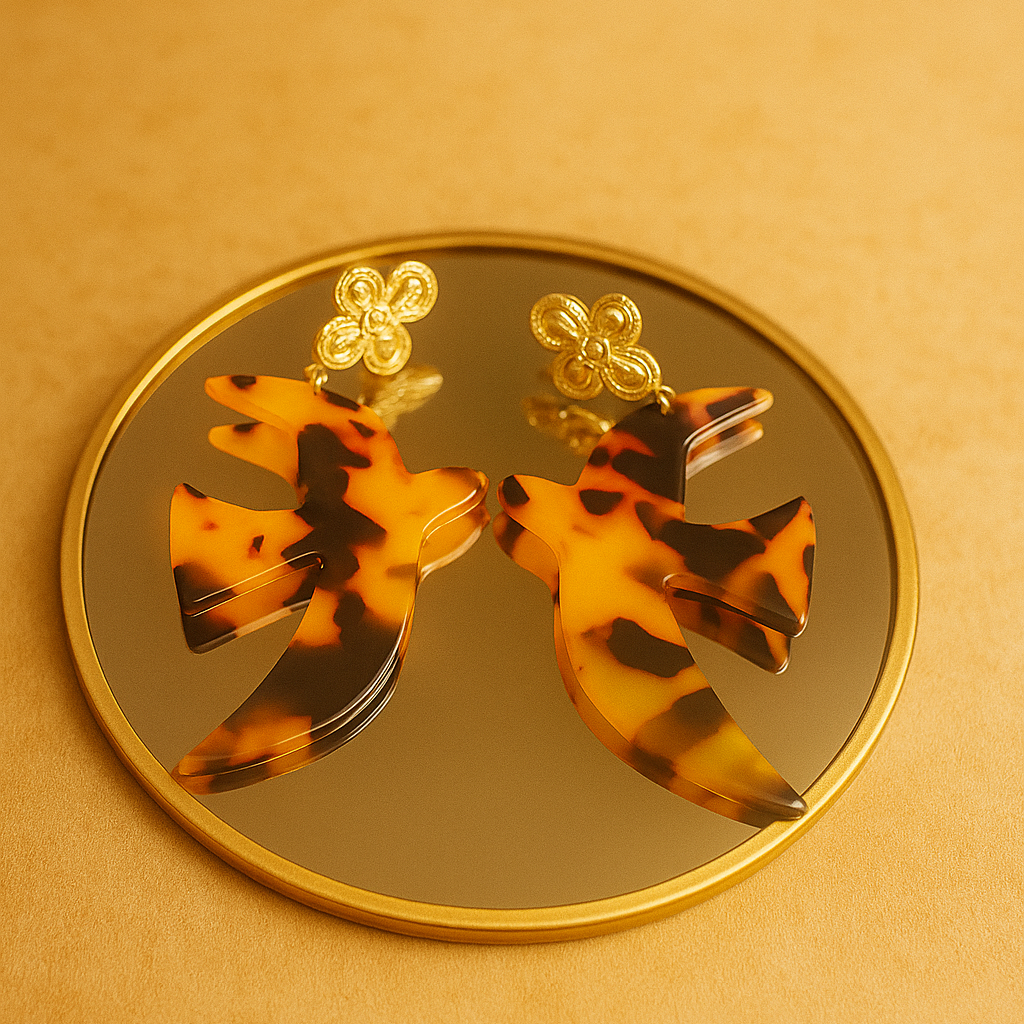 Envol tortue- Boucles d’oreilles – Collection Française